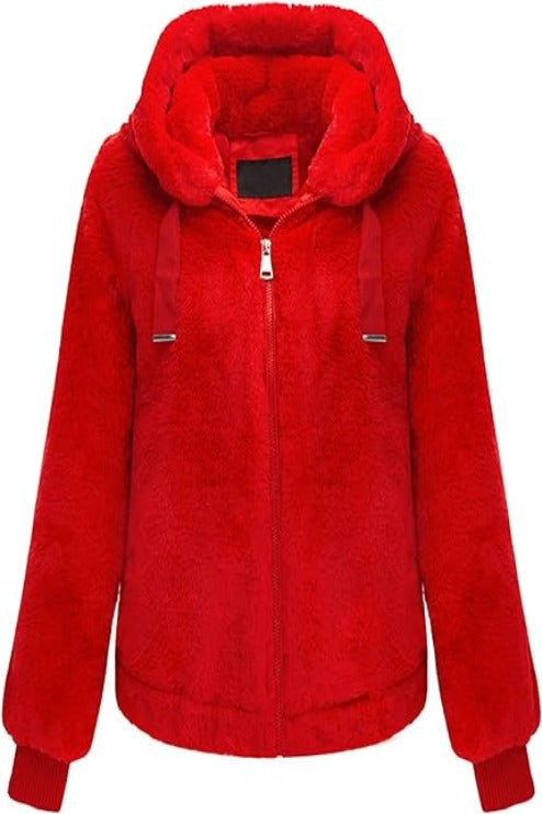 Bellivera Fleece Jacket-1712014Red-001-Front