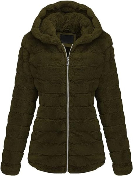 Bellivera Fleece Jacket-1801Green-001-Front