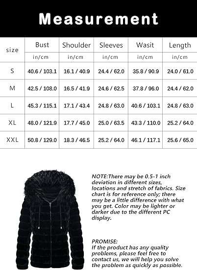 Bellivera Fleece Jacket-19225Black-Measurement