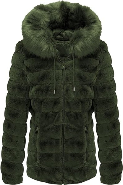 Bellivera Fleece Jacket-19225Green-001-Front