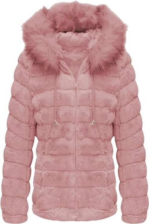 Bellivera Fleece Jacket-19225Pink-001-Front