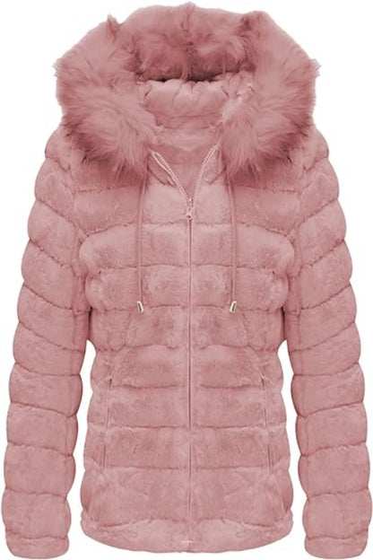 Bellivera Fleece Jacket-19225Pink-001-Front