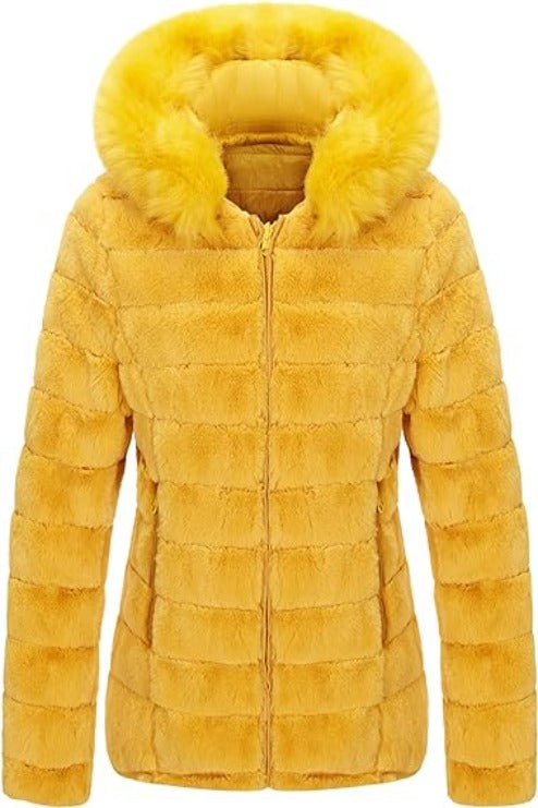 Bellivera Fleece Jacket-19225Yellow-001-Front