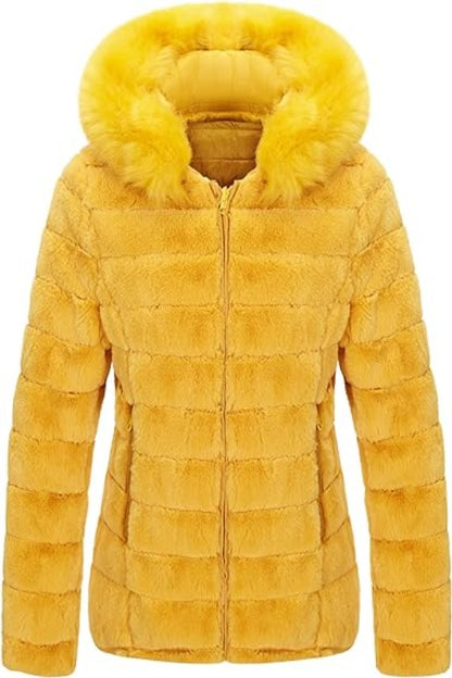 Bellivera Fleece Jacket-19225Yellow-001-Front