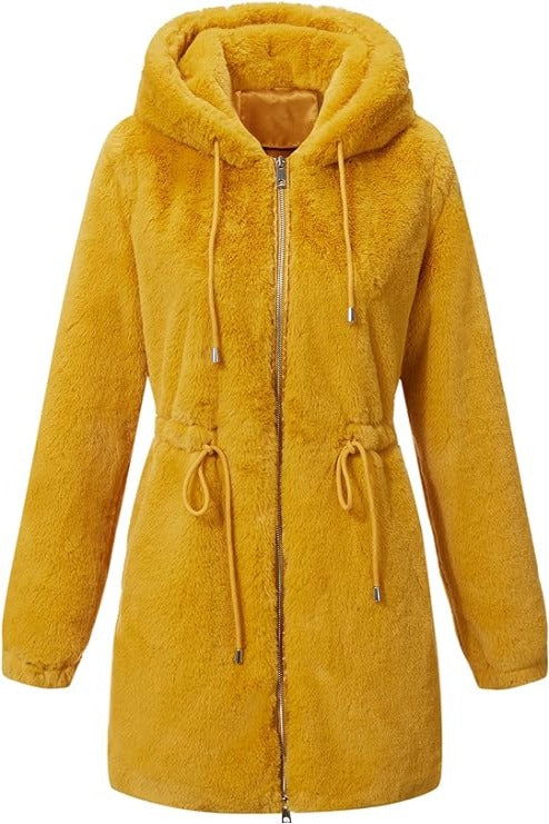 Bellivera Fleece Jacket-2135Yellow-001-Front