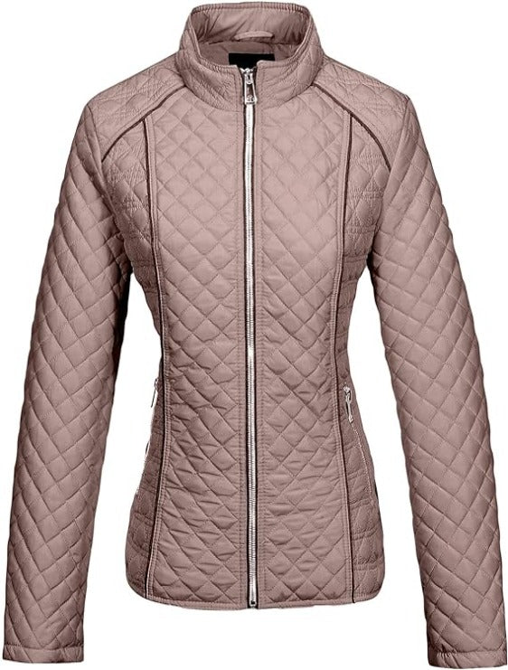 Bellivera Puffer Jacket-087Pink-002-Front