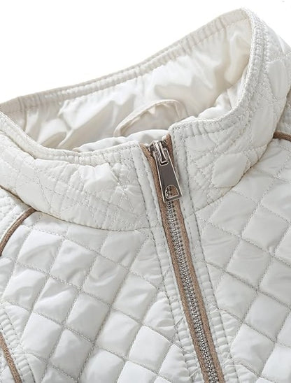 Bellivera Puffer Jacket-087White-001-Detail