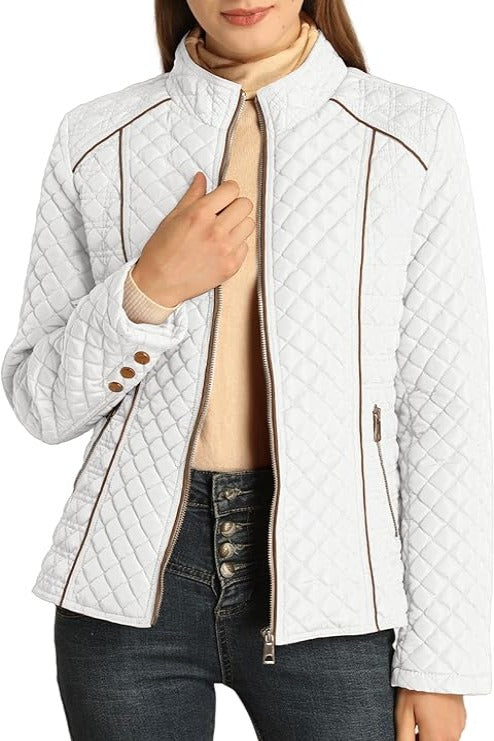 Bellivera Puffer Jacket-087White-001-Front