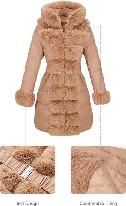 Bellivera Puffer Jacket-12105Apricot-001-Detail