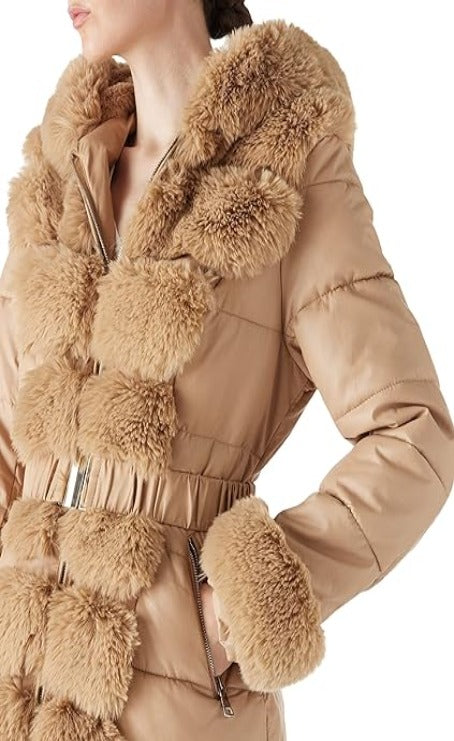 Bellivera Puffer Jacket-12105Apricot-001-Front