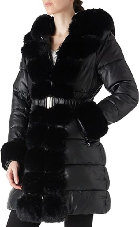 Bellivera Puffer Jacket-12105Black-001-Front