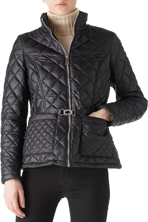 Bellivera Puffer Jacket-12119Black-001-Front