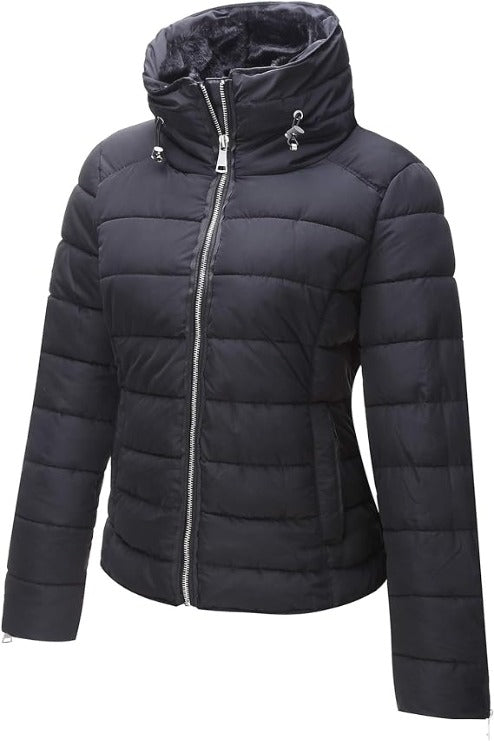 Bellivera Puffer Jacket-1712019Black-001-Front