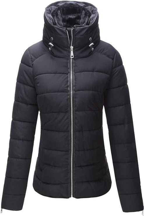 Bellivera Puffer Jacket-1712019Black-002-Front