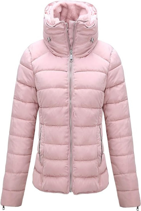 Bellivera Puffer Jacket-1712019Pink-001-Front