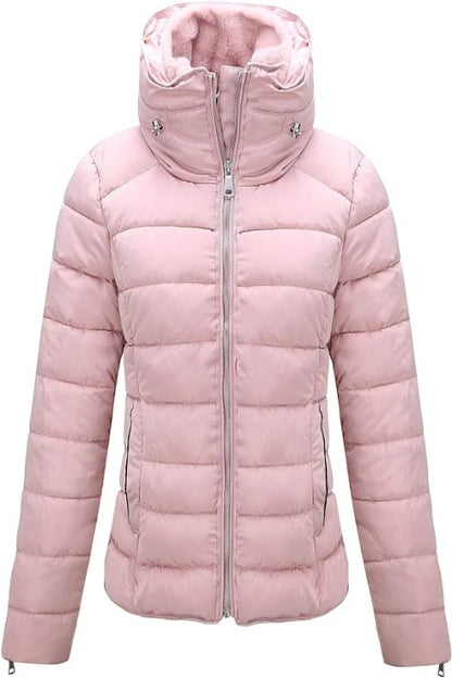 Bellivera Puffer Jacket-1712019Pink-001-Front