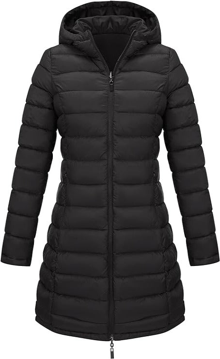 Bellivera Puffer Jacket-207Black-001-Front