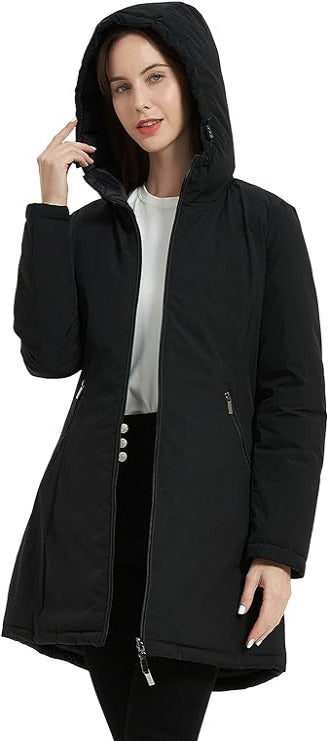 Bellivera Puffer Jacket-207Black-002-Front