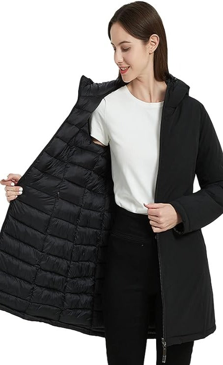 Bellivera Puffer Jacket-207Black-003-Front