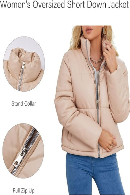 Bellivera Puffer Jacket-215001Beige-001-Detail