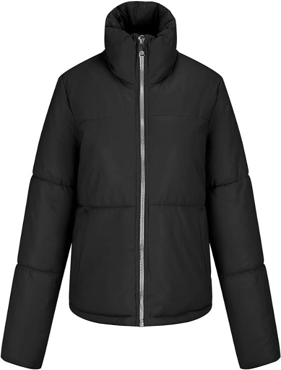 Bellivera Puffer Jacket-215001Black-001-Front