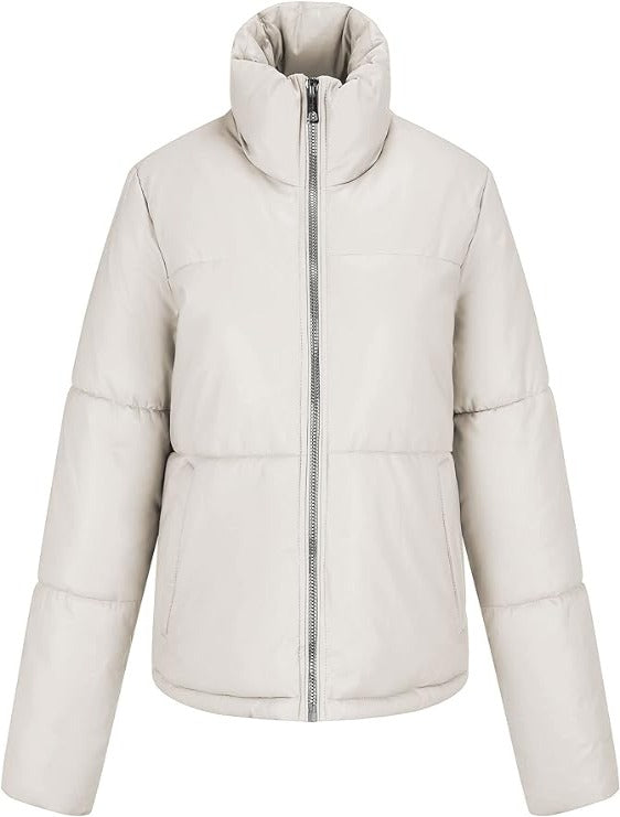 Bellivera Puffer Jacket-215001White-001-Front