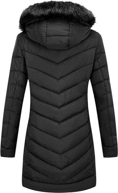 Bellivera Puffer Jacket-23707Black-001-Back