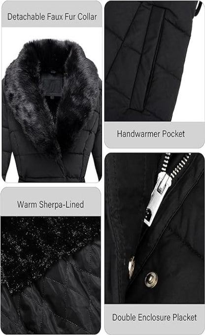 Bellivera Puffer Jacket-5527Black-001-Detail