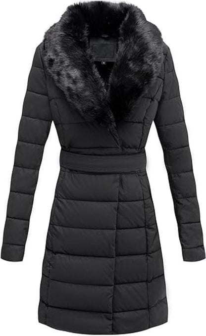 Bellivera Puffer Jacket-5527Black-001-Front