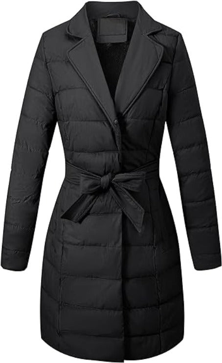 Bellivera Puffer Jacket-5527Black-002-Front