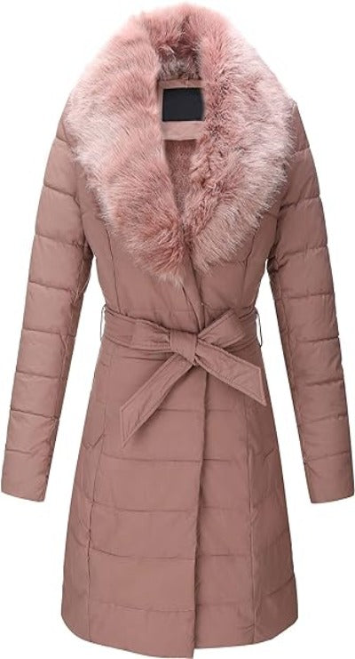 Bellivera Puffer Jacket-5527Pink-001-Front