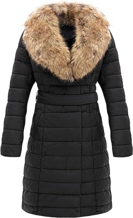 Bellivera Puffer Jacket-5528Black-001-Front