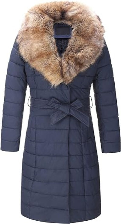 Bellivera Puffer Jacket-5528Blue-001-Front