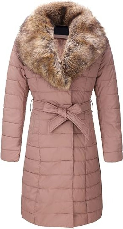 Bellivera Puffer Jacket-5528Pink-001-Front