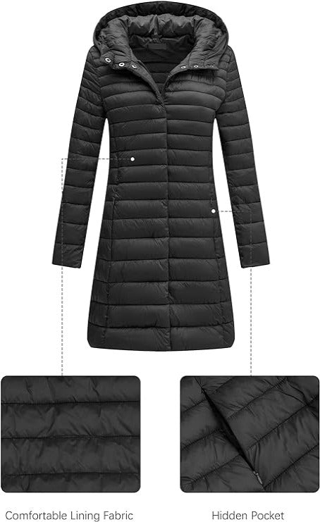 Bellivera Puffer Jacket-7148ABlack-001-Detail