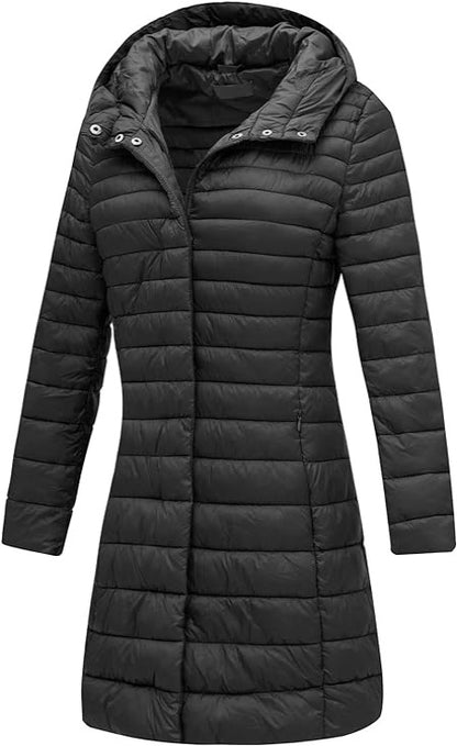 Bellivera Puffer Jacket-7148ABlack-001-Front