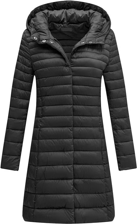 Bellivera Puffer Jacket-7148ABlack-002-Front