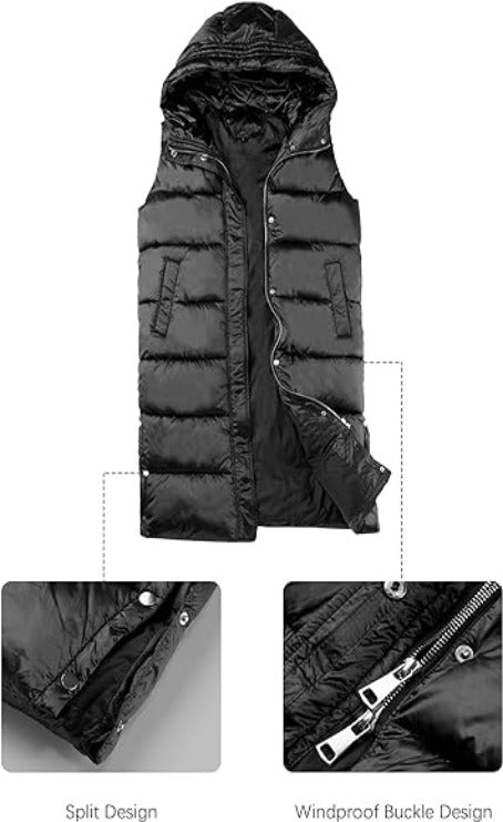 Bellivera Puffer Jacket-7513Black-001-Detail