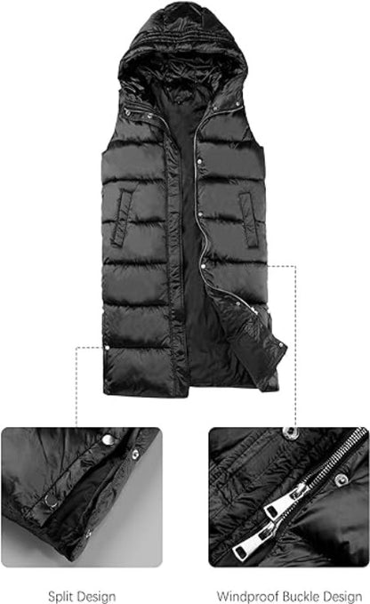 Bellivera Puffer Jacket-7513Black-001-Detail