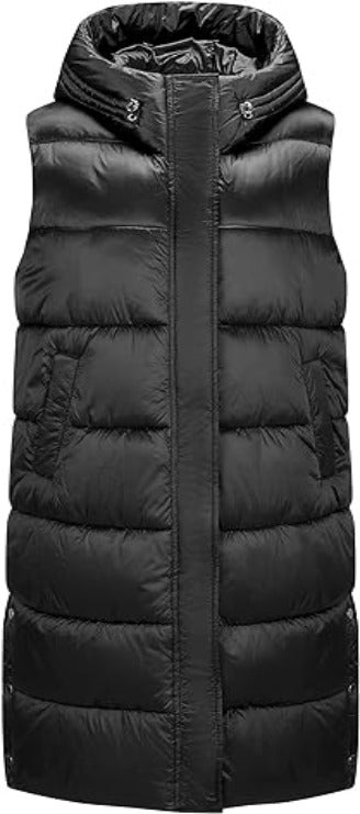 Bellivera Puffer Jacket-7513Black-001-Front