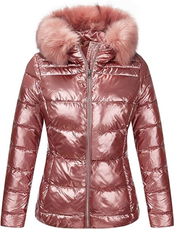 Bellivera Puffer Jacket-7695Pink-001-Front