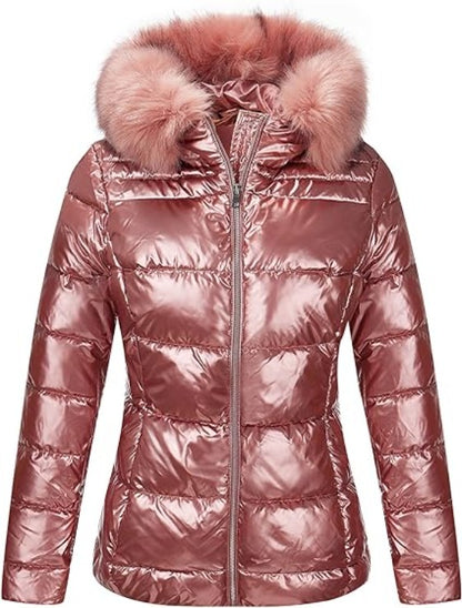 Bellivera Puffer Jacket-7695Pink-001-Front