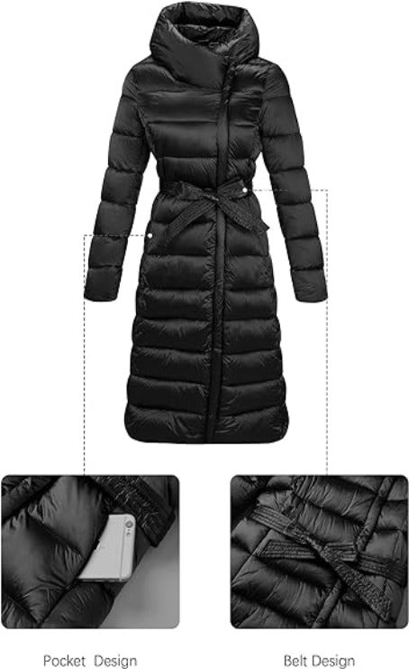 Bellivera Puffer Jacket-7734Black-001-Detail