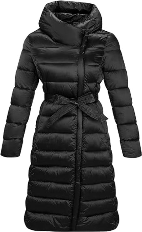 Bellivera Puffer Jacket-7734Black-001-Front