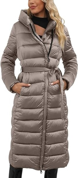 Bellivera Puffer Jacket-7734Gray-001-Front