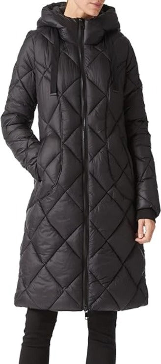 Bellivera Puffer Jacket-7735Black-001-Front