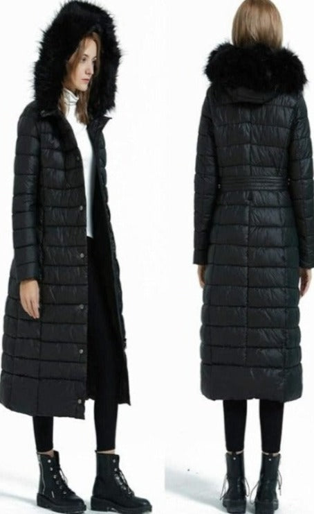 Bellivera Puffer Jacket-7761Black-001-Back and Side